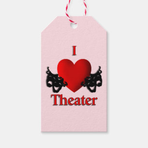I Heart Theater Pink Geschenkanhänger