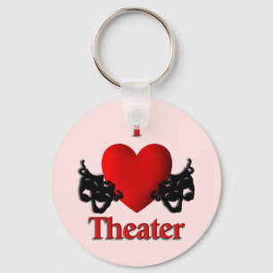 I Heart Theater Pink Schlüsselanhänger