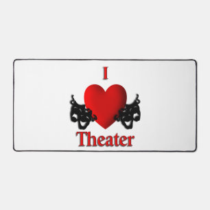 I Heart Theater Schreibtischunterlage
