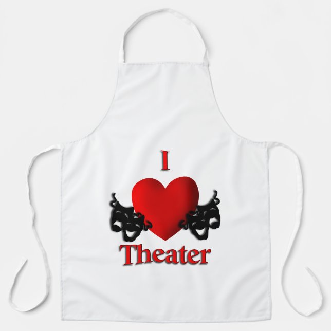 I Heart Theater Schürze (Vorderseite)