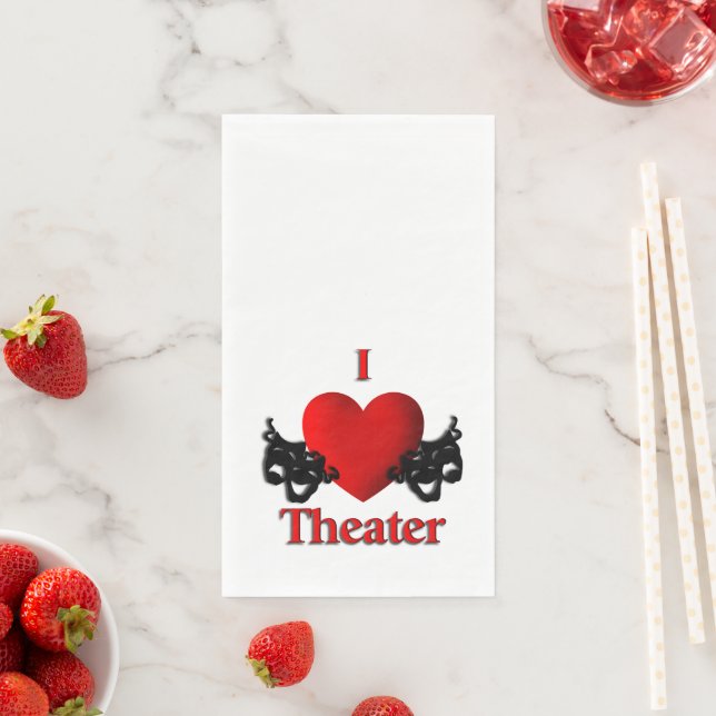 I Heart Theater Serviette (Beispiel)