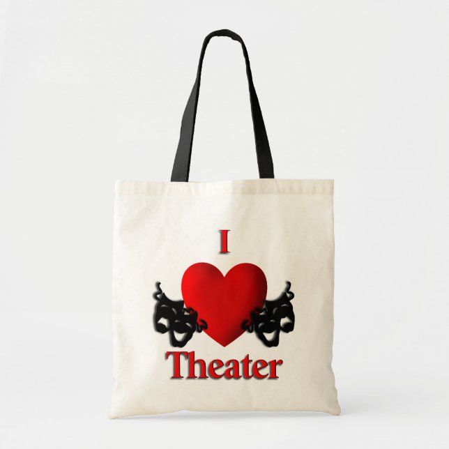 I Heart Theater Tragetasche (Vorne)