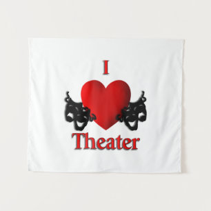 I Heart Theater Wandteppich