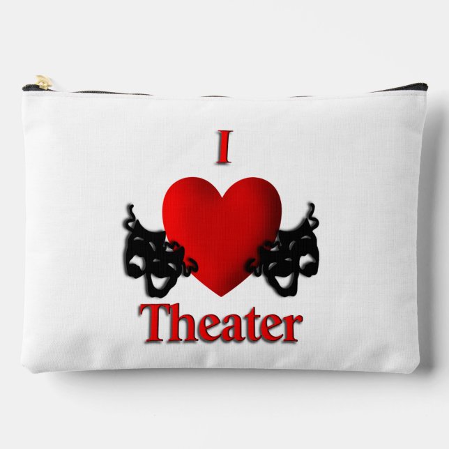 I Heart Theater Zubehörtasche (Vorderseite)