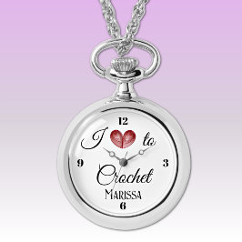 I heart to (Craft) Silver Alloy Necklace Watch Armbanduhr