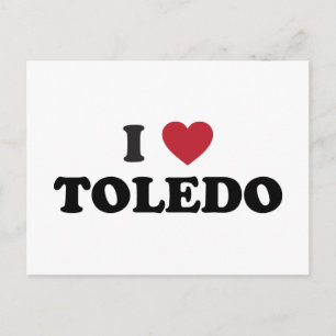 I Heart Toledo Ohio Postkarte