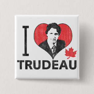 I Heart Trudeau Button