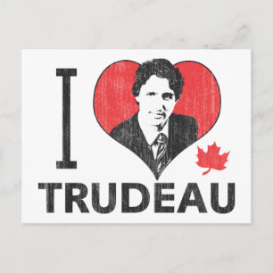 I Heart Trudeau Postkarte