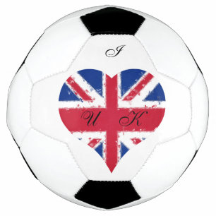 I Heart UK England Britische Flagge Fußball