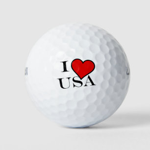 I Heart USA bk wu gbcnt Golfball