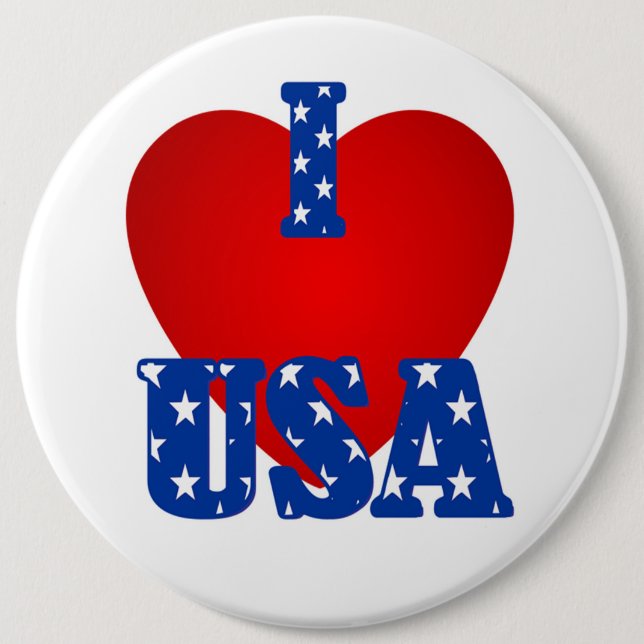 I "Heart" USA/Kolossal, 16 mm, Round Button (Vorderseite)