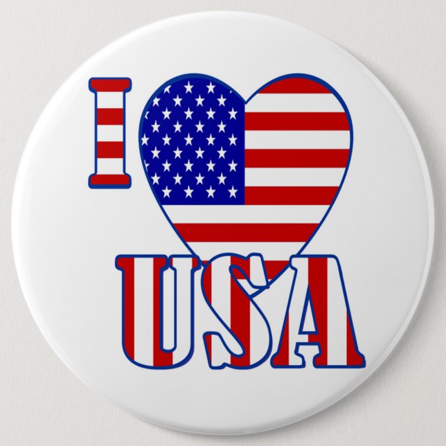 I "Heart" USA/Kolossal, 16 mm, Round Button (Vorderseite)