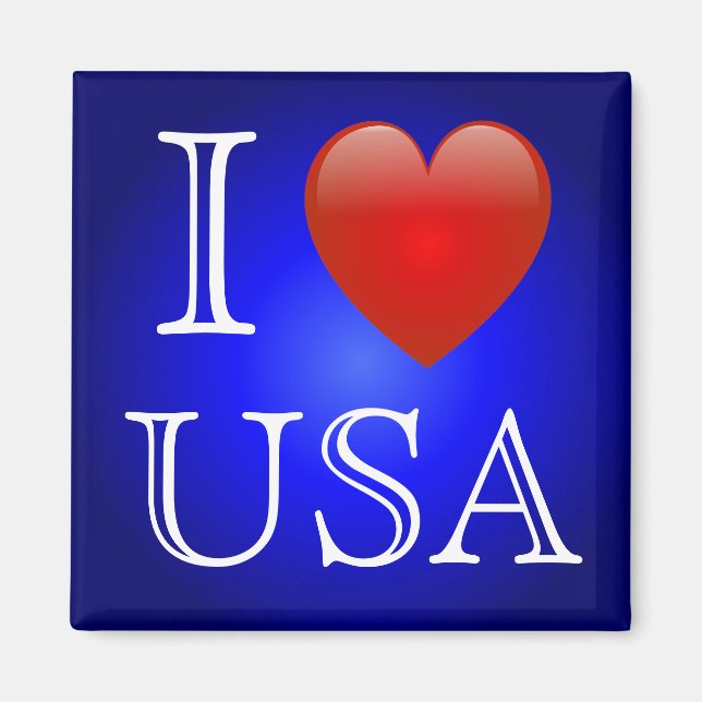 I Heart USA Magnet (Vorne)