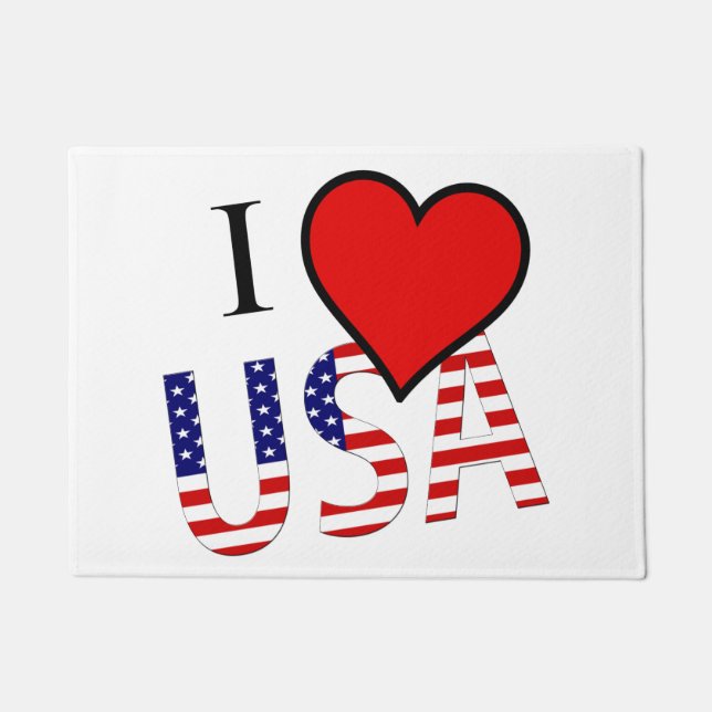 I Heart USA Overlay Dmt Fußmatte (Vorderseite)