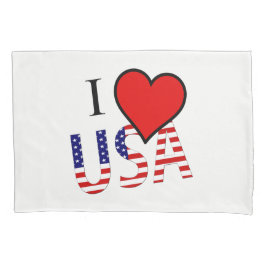 I Heart USA Overlay-Punkt Kissenbezug