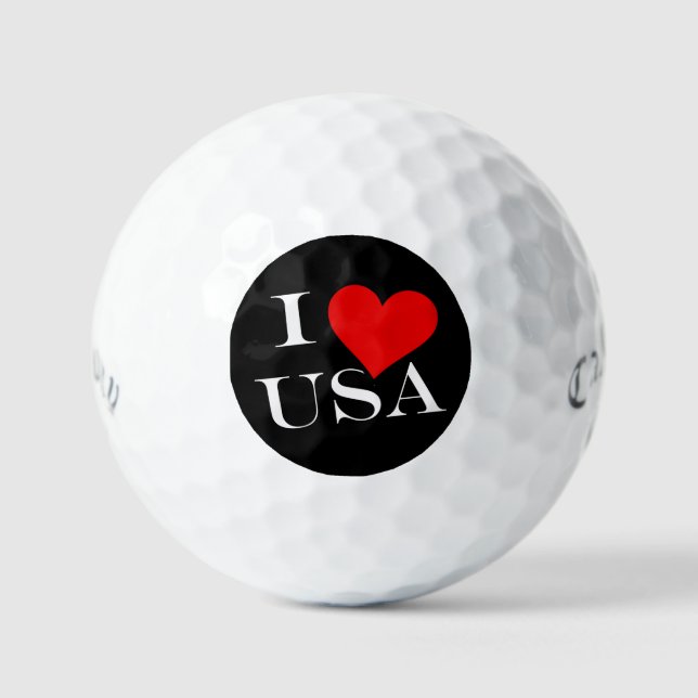 I Heart USA wt css gbcnt Golfball (Vorderseite)