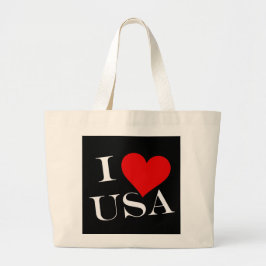 I Heart USA wt jtcnt Jumbo Stoffbeutel