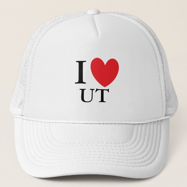 I Heart Utah Truckerkappe (Vorderseite)