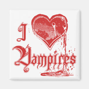 I Heart Vampires Magnet