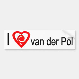 I heart van der Pol Autoaufkleber