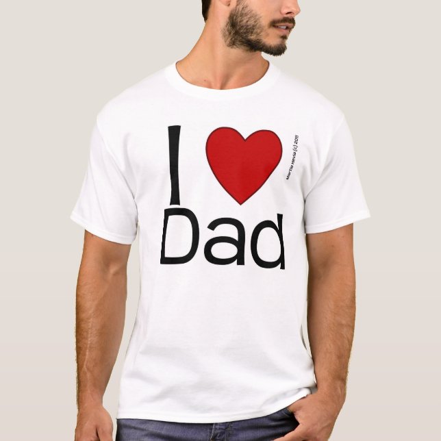 I Heart Vater Shirt (Vorderseite)