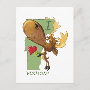 I Heart Vermont Postcard Postkarte