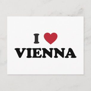 I Heart Vienna Austria Postkarte