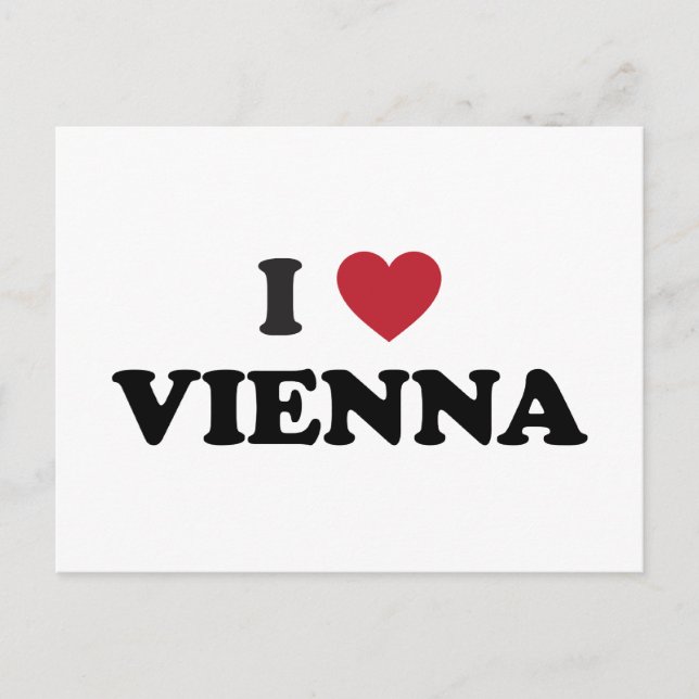 I Heart Vienna Austria Postkarte (Vorderseite)