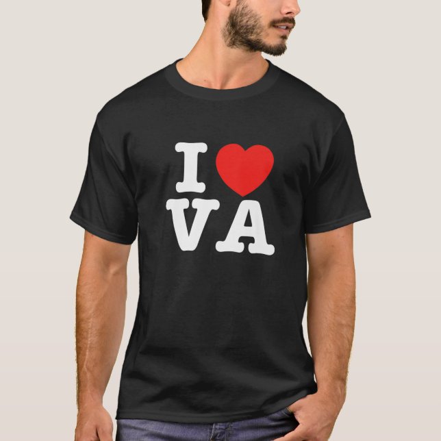 I Heart Virginia (VA) Liebe T-Shirt (Vorderseite)