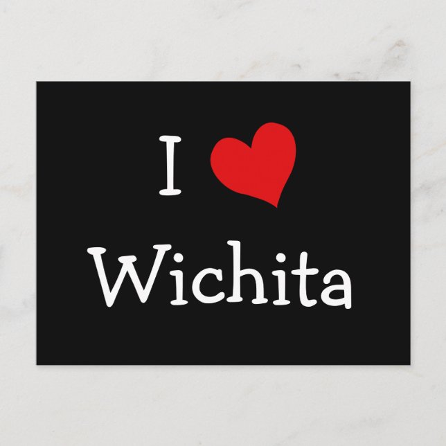 I Heart Wichita Postkarte (Vorderseite)