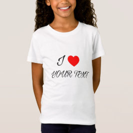 I heart your text T-Shirt