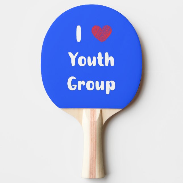I Heart Youth Group Ping Pong Paddle Tischtennis Schläger (Vorderseite)