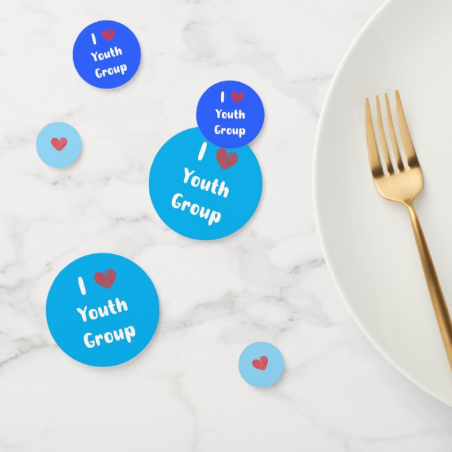 I Heart Youth Group Table Confetti Konfetti (Gruppe)