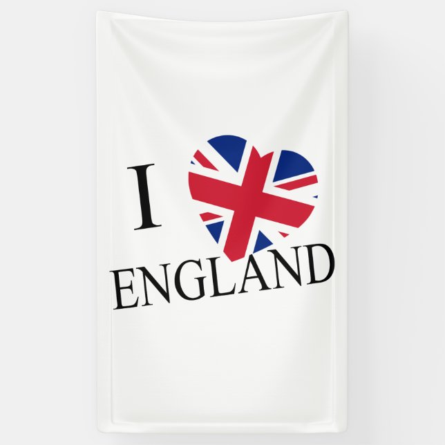 I Heartflag England bk (v) bncnt Banner (Vertikal)