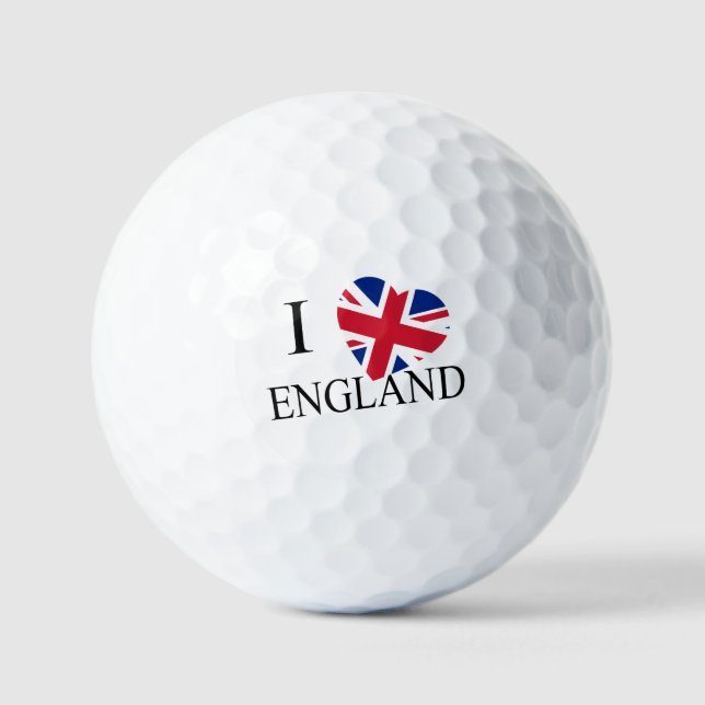 I Heartflag England bk va gbcnt Golfball (Vorderseite)