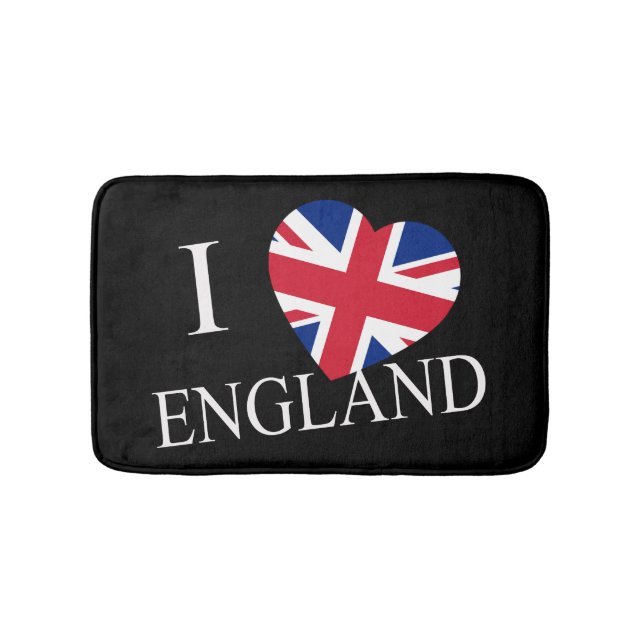 I Heartflag England wt bmt Badematte (Vorderseite)