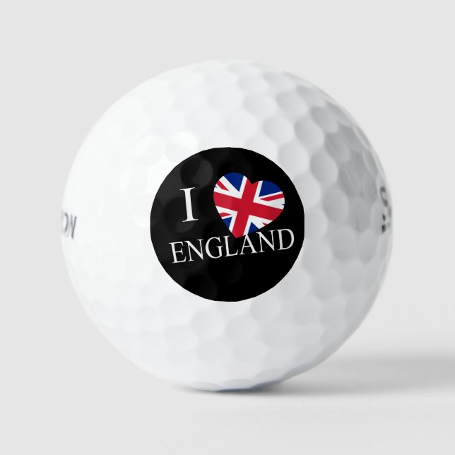 I Heartflag England wt ssf gbcnt Golfball (Vorderseite)