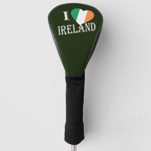 I Heartflag Ireland white dccn Golf Headcover