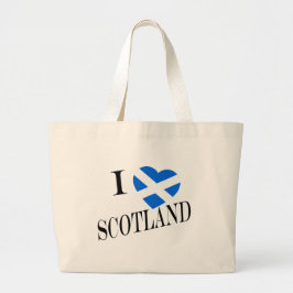 I Heartflag Scotland bk jtt Jumbo Stoffbeutel