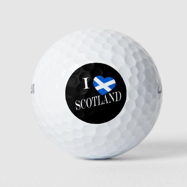 I Heartflag Scotland WuBcnt Golfball (Vorderseite)