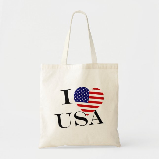 I Heartflag USA bk btcn Tragetasche (Vorne)