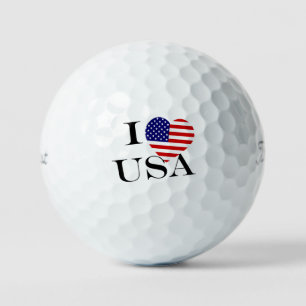 I Heartflag USA bk tpv1 gbcnt Golfball