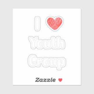 I Hecht Youth Group Custom-Cut Vinyl Sticker