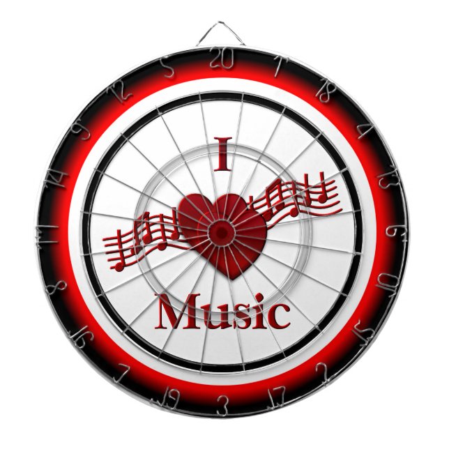 I Heft Music Regulation Dart Board Dartscheibe (vorne)
