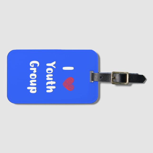 I Heft Youth Group Gepäckträger Tag Gepäckanhänger (Vorderseite (Horizontal))