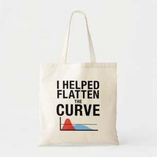 I Helped Flatten The Curve Social Distancing Tragetasche