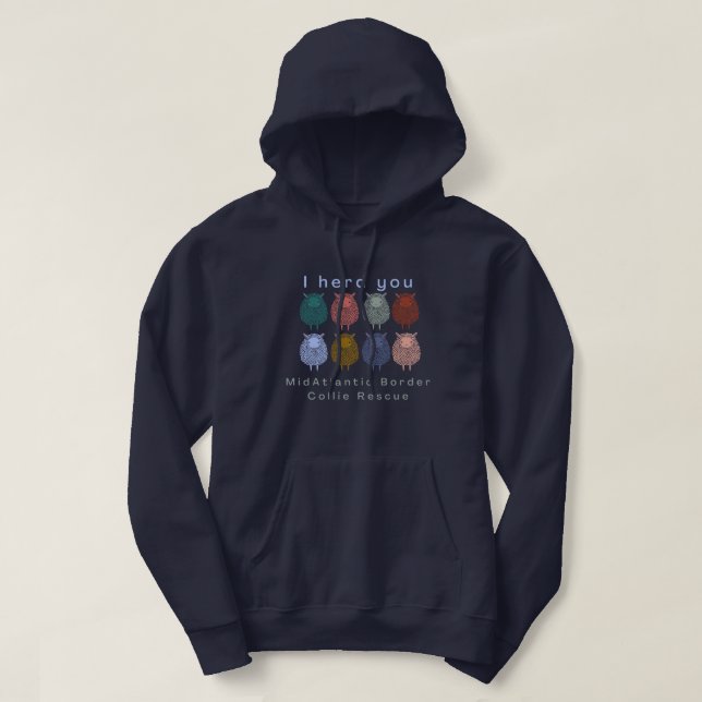 I Herd You - Marine Hoodie (Design vorne)