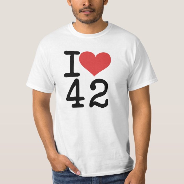 I Herz 42 T - Shirt (Vorderseite)