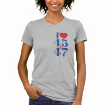 I Herz 45 & 47 Asymmetrischer T - Shirt