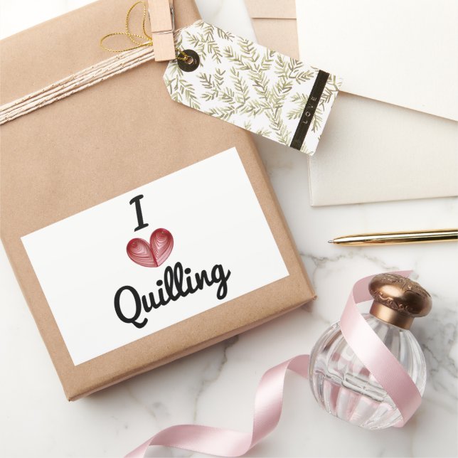 I (Herz) Abfüllen, (4) Große Aufkleber für das Rec (Schenken)